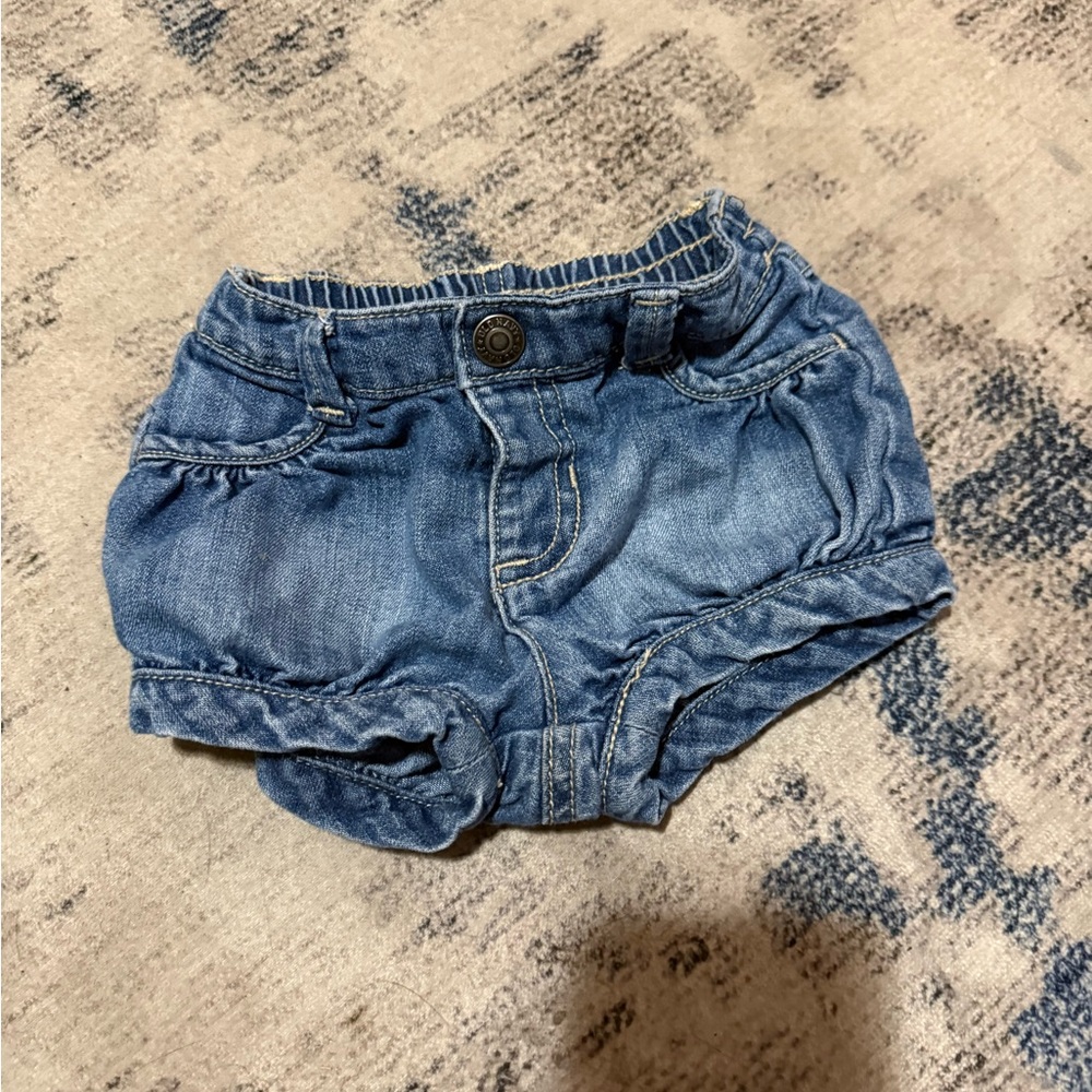 Blue Denim Baby Shorts